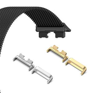1 paire de barrettes à ressort métalliques de 12 mm, 14 mm, 16 mm pour accessoires de montre connectée, connecteurs de bracelet pour <span class=keywords><strong>Huawei</strong></span> <span class=keywords><strong>Band</strong></span> 10, 9, 8 - Product Image 1