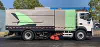 Camion de balayage et de lavage de voirie Foton Aumark 18T EV |   Nettoyeur de voirie municipal robuste avec réservoir en acier inoxydable