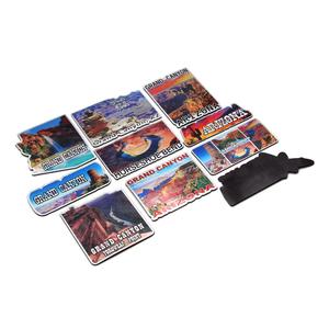 Autocollant de réfrigérateur multicolore, impression personnalisée, 2x3 pouces, souvenirs de voyage en métal, aimant de réfrigérateur 3D en métal - Product Image 5