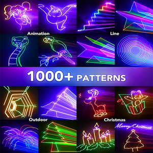 YSH APP DJ Laser Lights Professional 200 + 3D RGB Animation Light Show Dessin à la main Motif personnalisé Activé par le son DMX 34CH Stage - Product Image 3