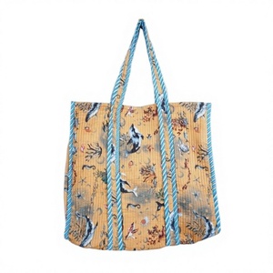 Bolsos de Hombro Ecológicos para Mujer, de Algodón Sostenible, a Rayas, Estilo Vintage, Boho, para la Playa, Fin de Semana, Compras - Product Image 1