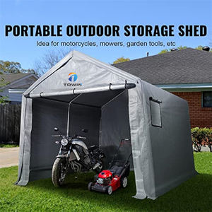 Abri de rangement pliable en tissu pour moto, extérieur, jardin, <span class=keywords><strong>parking</strong></span>, fabrication sur mesure, prix d'usine, OEM ODM, haute résistance - Product Image 6