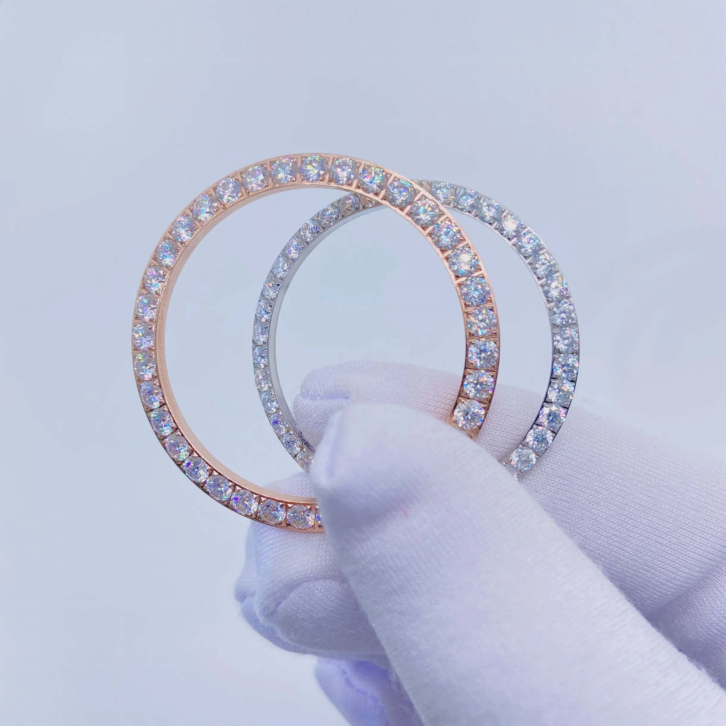 Роскошные часы Vvs в стиле хип-хоп с бриллиантовым муассанитом, размер 36 мм, 41 мм, Безель для часов