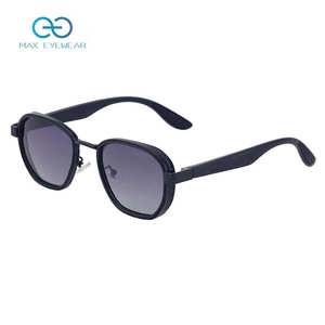 Wholesale Luxury Retro Polarized <b>Sunglasses</b> Men UV400 Protection Small Oval Frame <b>Sunglasses</b> Shades - Product Image 2