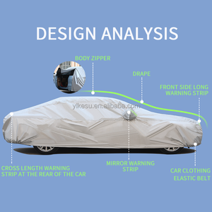 Không thấm nước mọi thời tiết xe Bìa đầy đủ bên ngoài <span class=keywords><strong>SUV</strong></span> Sedan tuyết bìa cho mùa đông mặt trời Chống mưa xem xe kích thước biểu đồ cho phù hợp - Product Image 3
