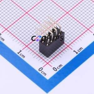 PM200-2-04-W-4.3 Pin Socket Bent Lead Through Hole,P=2mm Connector ( Jack Structure: 2x4P )( Pitch: 2mm )( Row Spacing: 2mm ) - Product Image 2