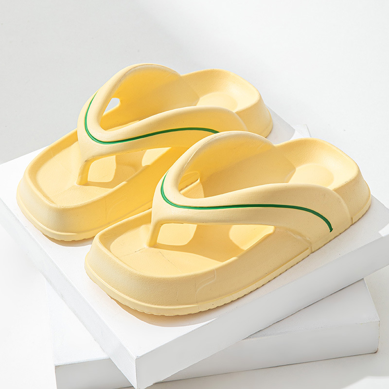 Summer Beach Flip Flops Wedge Heels Outside EVA Filp-Flop Slippers for Women