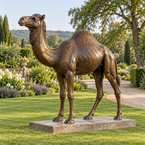 Gartendekoration Großformatige antike Bronzeskulptur <span class=keywords><strong>Kamel</strong></span> Lebensgroße Bronzestatue eines Kamels zu verkaufen - Product Image 3