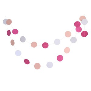 Guirlandes de bannières colorées pour fêtes, drapeaux en papier circulaires, décorations suspendues pour la remise des diplômes, le Nouvel An, le Ramadan, réutilisables, imperméables, pour l'intérieur - Product Image 5