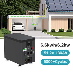 Station d'Énergie Portable Domestique <span class=keywords><strong>de</strong></span> 6,6 kWh avec Onduleur MPPT 6000 W, <span class=keywords><strong>Panneaux</strong></span> <span class=keywords><strong>Solaires</strong></span> et Batterie au Lithium pour Utilisation en Voiture - Product Image 6
