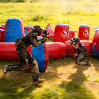 Bunkers et obstacles pour terrain de paintball commercial, ensemble de barrières gonflables pour paintball laser CS à vendre