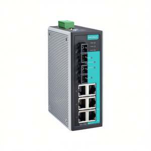 Commutateur géré Moxa EDS-408A-SS-SC 8 ports Ethernet sur rail DIN industriel 24V IEEE 802.3 - Product Image 2