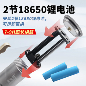 ไฟฉาย LED ชาร์จไฟได้ Jujingyang 10W ตัวเรือนอลูมิเนียมอัลลอย ปรับความสว่างได้ เหมาะสำหรับตั้งแคมป์กลางแจ้ง ใช้ในกรณีฉุกเฉิน กันน้ำ - Product Image 5