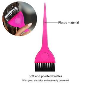 Gloway-brosse à coloration pour cheveux rose, bleu, noir, accessoire professionnel pour Salon de coiffure, pinceau avec queue ardillon - Product Image 3