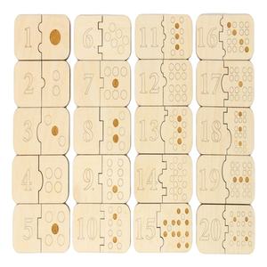 أقراص خشبية شهرية للأطفال حديثي الولادة 12 شهرًا خلفية القمر الكامل MDF علامات إعلان الطفل مع النقش بالليزر - Product Image 6