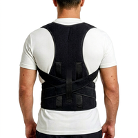 Orthowrap Ceinture de soutien lombaire élastique professionnelle respirante, correcteur de posture réglable pour adultes avec fermeture auto-agrippante