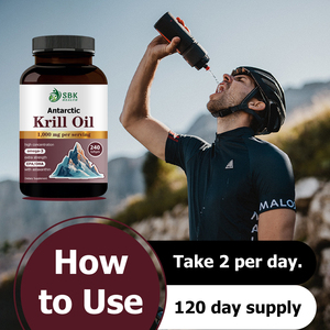 Huile de Krill Certifiée Halal en Gros, Capsules Molles d'Huile de Krill Pure, Favorisent la Santé Osseuse, Oméga 3 Antarktique en Capsules Souples - Product Image 5