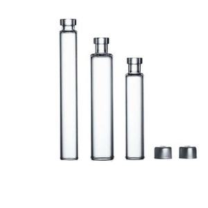 Cartouche d'encre en verre borosilicate rond transparent neutre de 3 ml avec compte-gouttes, type de scellage et option de logo personnalisé par sérigraphie - Product Image 4