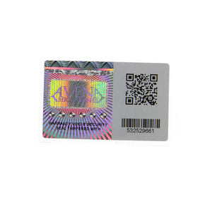 Benutzer definierte Laser Kunststoff Qr Code Etikett Hologramm Aufkleber Drucken gefälschte Zertifikate Sicherheits aufkleber - Product Image 6