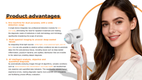 Analyseur intelligent du cuir chevelu DS-2 AI, loupe optique, sonde, machine de détection de l'état du cuir chevelu pour salon de coiffure