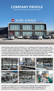 ตู้ครั<span class=keywords><strong>ว</strong></span>โมเดิร์นสีเขีย<span class=keywords><strong>ว</strong></span>เซจและสีครีม ทำจาก MDF แบบโมดูลาร์  ไม่มีมือจับ  หน้าบานเรียบ  งานประกอบสำเร็จรูป สำหรับโครงการโรงแรม อพาร์ทเม้นท์ ขายส่ง - Product Image 3