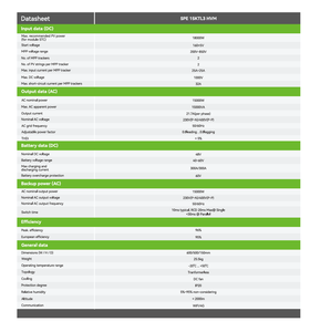 Inversor Híbrido <span class=keywords><strong>Growatt</strong></span> de 15KW Conectado a la Red y Fuera de la Red con Batería de Bajo Voltaje para el Hogar - Product Image 5