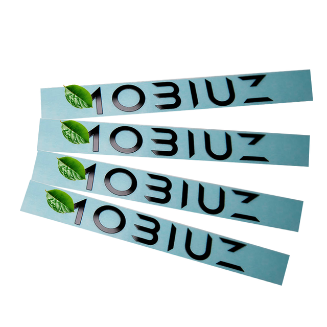Thin Metal Sticker Custom Self Adhesive Printed Metal Raised Truck Apple Logo Sticker