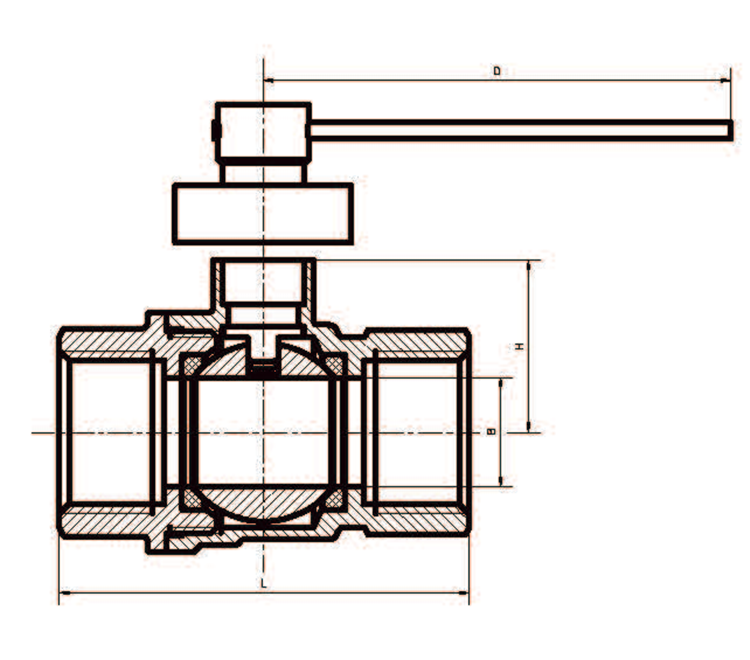 Nice design high quality brass filter ball valve with long handle