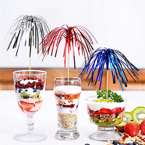 Adornos para Cupcakes de 9 Pulgadas, con Lentejuelas Brillantes, Diseño de Fuegos Artificiales, Palillos Decorativos para Cupcakes, para Navidad, Baby Shower, Fiestas de <span class=keywords><strong>Cumpleaños</strong></span> - Product Image 6