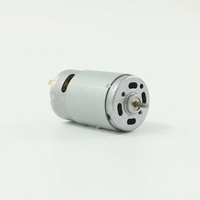 Motor DC Mini RS-360 12V Kecepatan Tinggi dengan Sikat Karbon, Mesin Listrik Magnet Permanen untuk Mainan, Pengering Rambut, Bor, Alat DIY