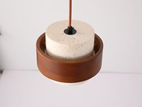 Lampe suspendue moderne en travertin de style Wabi-sabi, meilleur design, lumière décorative, lampe de chevet, lustre en pierre de lave, luminaires pour plafond haut.