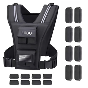 <span class=keywords><strong>Chaleco</strong></span> con <span class=keywords><strong>Peso</strong></span> Ajustable para Entrenamiento, 8, 12 y 16 <span class=keywords><strong>kg</strong></span>, Unisex, para Ejercicios <span class=keywords><strong>de</strong></span> Fuerza y Resistencia - Product Image 1