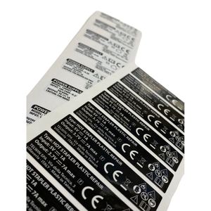 Étiquettes d'étiquettes de batterie au lithium en rouleau étanche PET en argent imprimées sur mesure organisateurs de câbles autocollants étiquettes de sceau d'expédition - Product Image 2