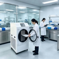 Nouvelle conception de lyophilisateur commercial de 6 à 50 kg, machine de lyophilisation industrielle, mini lyophilisateur pour aliments séchés à usage domestique