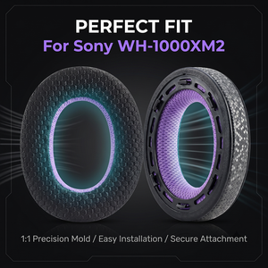 Coussinets d'oreille en tissu maillé pour casque <span class=keywords><strong>Sony</strong></span> MDR-<span class=keywords><strong>1000x</strong></span> WH-1000xm2, accessoires sans fil - Product Image 3