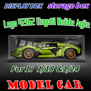 Boîte de présentation verticale moderne en acrylique, anti-rouille, facile à assembler, avec module de montage de cartes, couvercle anti-poussière, 42115 <span class=keywords><strong>Lamborghini</strong></span> SIAN - Product Image 2