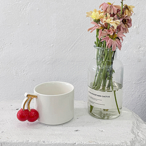 Mug à café en céramique avec poignée en forme de cerise 3D, mugs mignons pour filles - Product Image 2