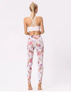 2024 nuovo designer di vendita calda leggings stampati pantaloni skinny da donna con stampa floreale personalizzata a vita alta a vita più economica per lo yoga da palestra