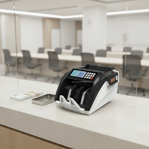 Compteur de billets professionnel 5800D UV/MG avec écran LCD, machine de comptage multi-devises, tri automatique, détecteur de faux billets USD/EUR/IQD/TRY - Product Image 4