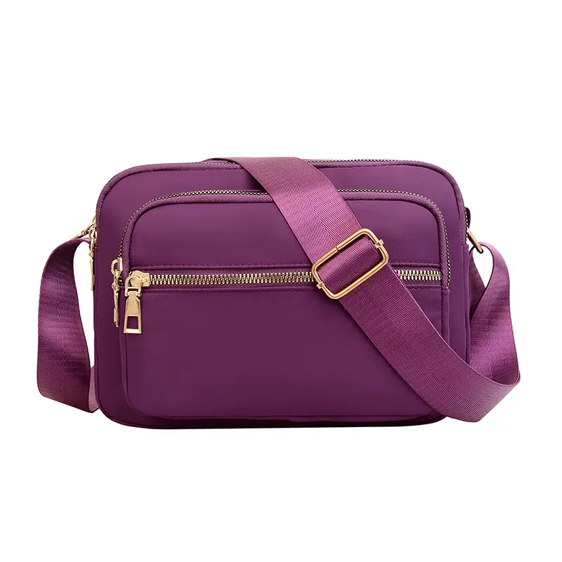 Small Nylon Crossbody Bag for Women - Lightweight Messenger Sling Shoulder Bag with Phone Purse - Classic and Versatile Design