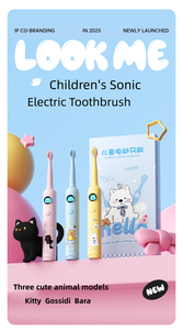 <span class=keywords><strong>Brosse</strong></span> à dents électrique pour enfants avec écran LED coloré, 5 modes, animaux de dessin animé, poils doux, étanche IPX7, pour adolescents de 5 à 18 ans - Product Image 6