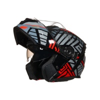 Casque de moto modulaire unisexe ABS avec double visière, déverrouillage rapide, certifié ECE, dernier modèle de casque de moto rabattable en ABS
