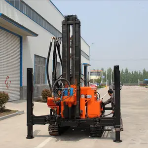 China high quality down the hole air power hard rock 200m 300m borehole crawler drilling rig machine