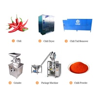 Machine d'automatisation pour le broyage de piments et la production de poudre de paprika, ligne de traitement de la poudre de paprika, machine de fabrication de poudre de paprika