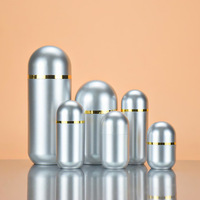 Bouteilles en plastique à bouchon à vis argentées givrées de 5/8/10/15/35/60 ml pour médicaments, comprimés, bonbons, poudre, pilules