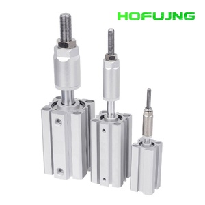 Cylindre pneumatique ultra-mince standard en alliage d'aluminium de type double action réglable SDAJ Series Airtoc avec aimant - Product Image 3