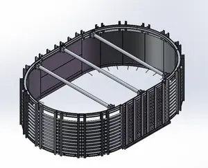 Infrastrutture di Cofferdam gito edifici da costruzione cassaforma per colata in acciaio realizzata in metallo riutilizzabile per