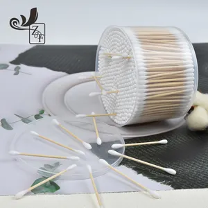 Algodão Médico Cotonete Ear Buds Bambu Limpeza Algodão Fabricantes Na China