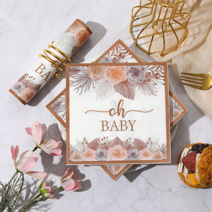 Vajilla con estampado de letras de dibujos animados, estilo festivo para parejas, estilo de fiesta, nuevo diseño para restaurantes, toallas de papel desechables al por mayor - Product Image 2