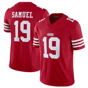 Nuevo Modelo de Tercera Generación San <span class=keywords><strong>Francisco</strong></span> # 13 Purdy # 23 McCaffrey # 54 Camisetas de Fútbol Americano Warner Cosidas de Primera Calidad - Product Image 4